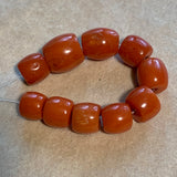 Small Strand of Antique Coral Beads, Yemen