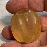 Vintage Large Light Amber Glass Bead, China