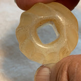 Vintage Large Light Amber Glass Bead, China