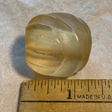Vintage Large Light Amber Glass Bead, China