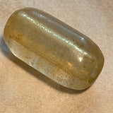 Vintage Large Light Amber Glass Bead, Deer
