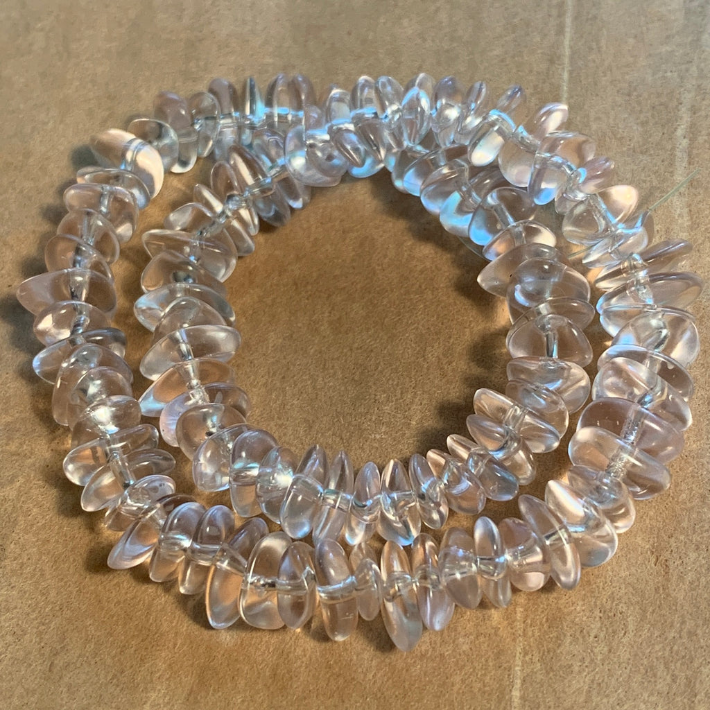 Transparent Light Peach German Glass Beads