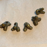 Set of 5 Nigerian Brass Tri-Dangle