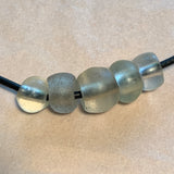 5 Antique Clear Dogon Beads
