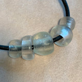 5 Antique Clear Dogon Beads