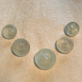 5 Antique Clear Dogon Beads
