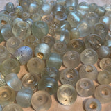 5 Antique Clear Dogon Beads