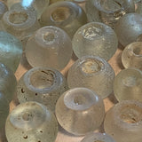 5 Antique Clear Dogon Beads