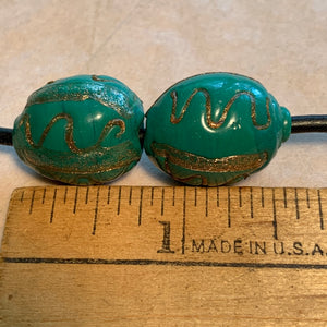 Vintage Venetian Egg-Shape Beads