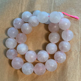 14mm Matte Rose Quartz Beads