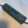 Large Green Jade Carved Rectangular Bead