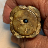Large Brown Jade Carved Bead