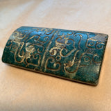 Large Green Jade Carved Bead