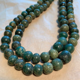 5 Antique Amazonite Stone Beads