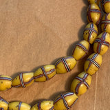 Classic Yellow French Cross Beads