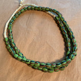 Chartreuse Striped Trade Beads