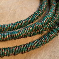 Strand of Small Green Eja Beads