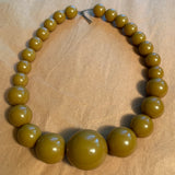 Curry Color Bakelite Beads