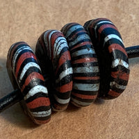 Classic Black, White & Red Eja Beads