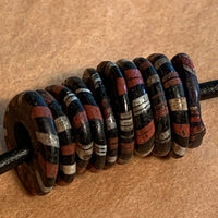 Classic Black, White & Red Eja Beads