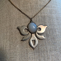 Vintage Sterling Pendant with Moonstone