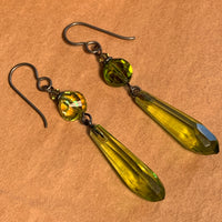 Vintage Green Earrings by Ruth
