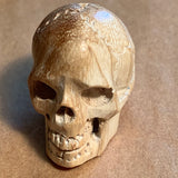 Hand-Carved Wood Skulls, Small