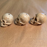 Medium Hand-Carved Wood Skulls