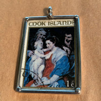 Antique Cook Island Stamp Pendant