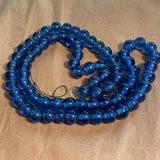 Antique Sapphire Peking Glass Beads