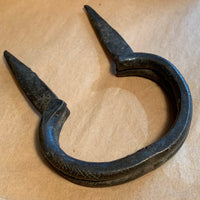Vintage Bronze Cuff Bracelet, Nigeria