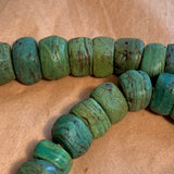 Rare Blue and Green Hebron Beads