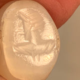 Ancient Afghan Seal, Etched Agate Pendant