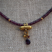 18 Karat Gold & Sapphire Necklace