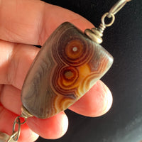 Botswana Agate & Sterling Necklace by Ruth