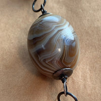 Botswana Agate & Sterling Necklace by Ruth