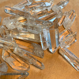 3 Quartz Crystals, Top Drilled