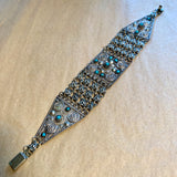 Vintage Silver & Turquoise Bracelet, Israel