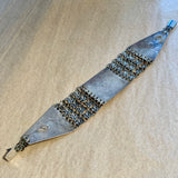 Vintage Silver & Turquoise Bracelet, Israel