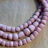 Java Matte Opaque Pink Glass Beads