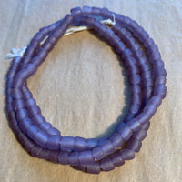 Java Matte Purple Glass Beads
