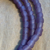 Java Matte Purple Glass Beads