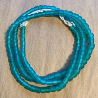 Java Matte Aqua Glass Beads