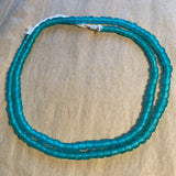 Java Matte Aqua Glass Beads