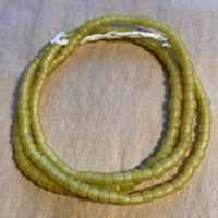 New Java Matte Jonquil  Glass Beads