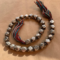 Coin Silver Cornerless Cube Beads, India