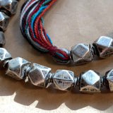 Coin Silver Cornerless Cube Beads, India