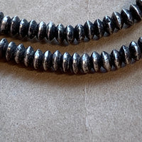 Tiny Coin Silver Saucer Beads, India