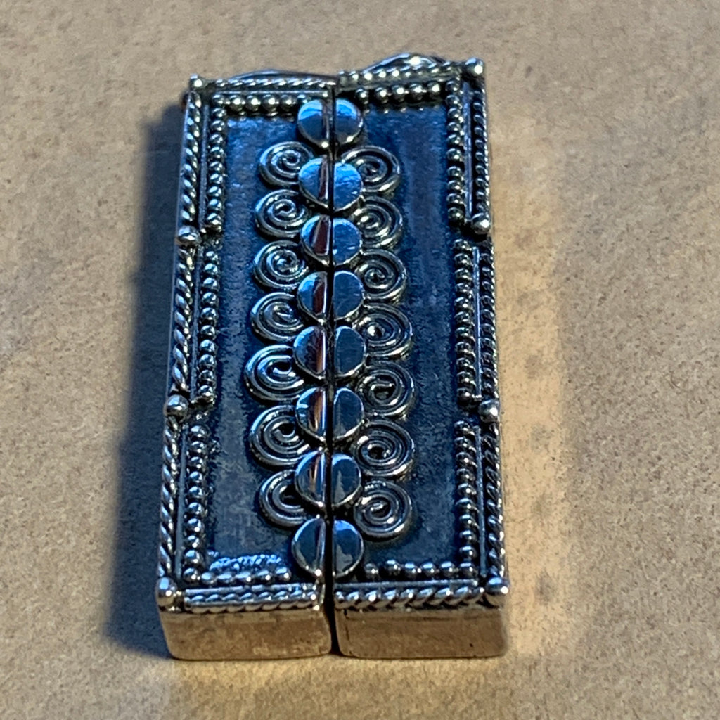 Ornate Sterling Clasp with 7 Holes | Beadparadise.com
