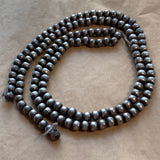 6mm Coin Silver Beads, India